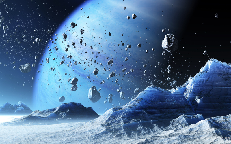 Illustration for article titled These Wallpapers of Icy Planets Are Perfect for Winter Escapism